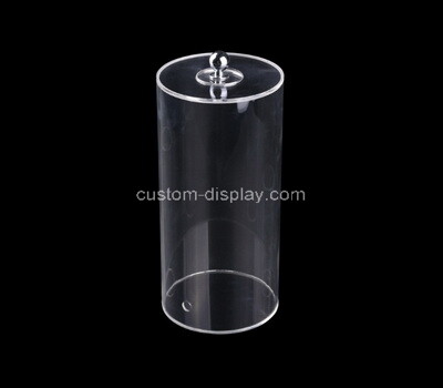 Custom round clear acrylic display box