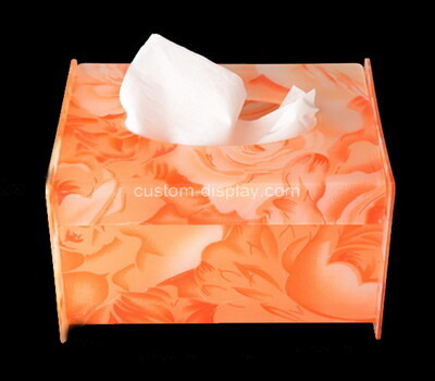 Custom color acrylic tissue box