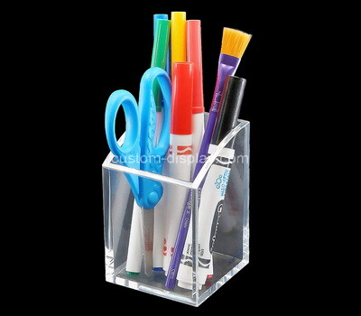 Custom clear plexiglass pens holder box