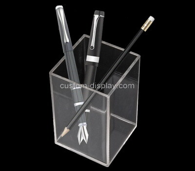 Custom table top plexiglass pens holder box