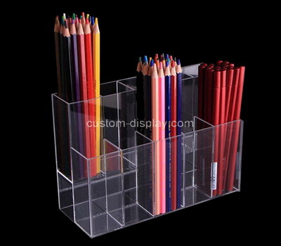 Custom clear plexiglass pencils holder box