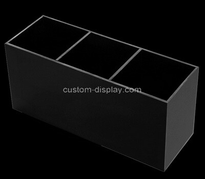 Custom 3 grids black plexiglass holder display boxes