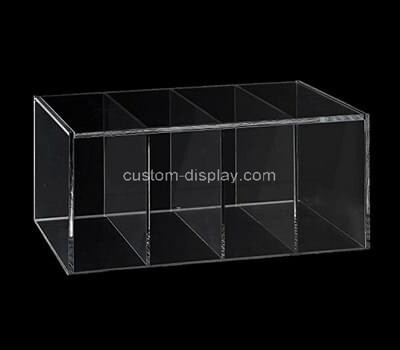 Custom 4 grids clear plexiglass box