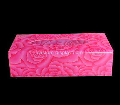 Custom plexiglass UV printing tissue paper box