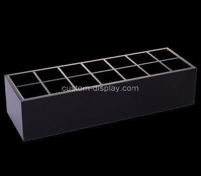 Custom 14 grids black plexiglass display case