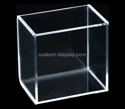 Custom clear plexiglass 5 sided box