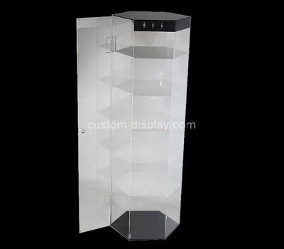 Custom hexagon acrylic display case