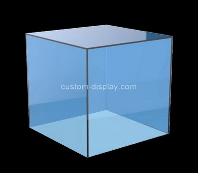 Custom square blue acrylic display case