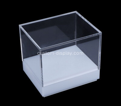 Custom acrylic display box with base