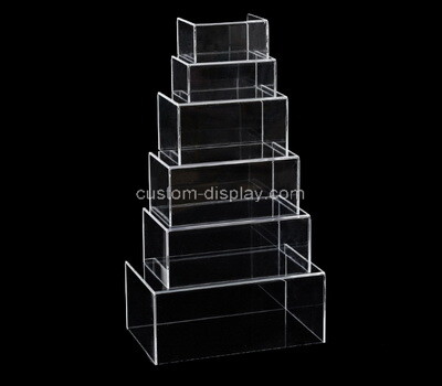 Custom clear acrylic 5 sided box