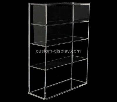 Custom clear acrylic 4 tiers display cabinet