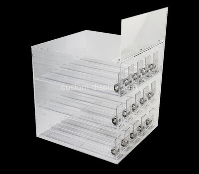 Custom acrylic 4 tiers display cabinet