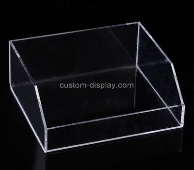 Custom front slanted clear perspex display case