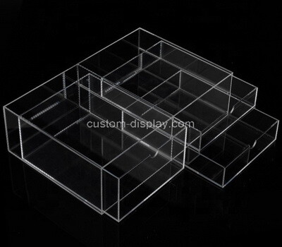 Custom clear perspex 2 drawer boxes