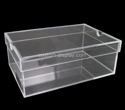 Custom clear perspex storage box with lid