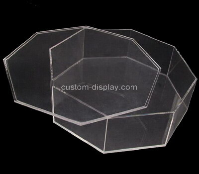 Custom clear lucite octagon display box