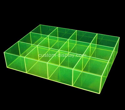 Custom green acrylic 12 grids dispaly boxes