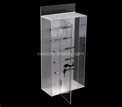 Custom acrylic lockable display cabinet
