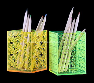 Custom color perspex pen holders