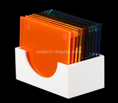 Custom plexiglass coasters holder