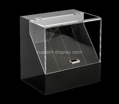 Custom perspex 4 grids display box with protection cover