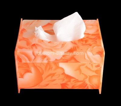 Custom color perspex tissue paper box