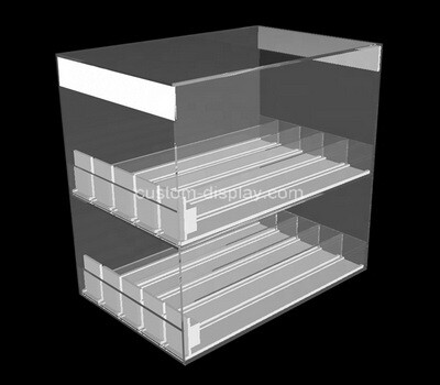 Custom 2 tiers acrylic display cabinet