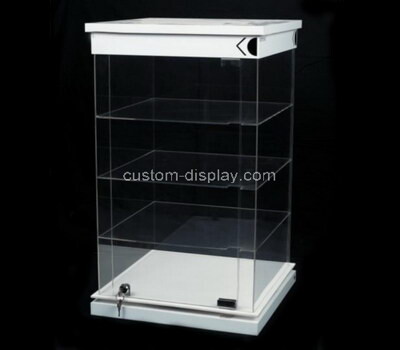 Custom 4 tiers acrylic lockable display cabinet