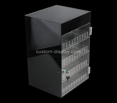 Custom 4 tiers acrylic lockable display cabinet