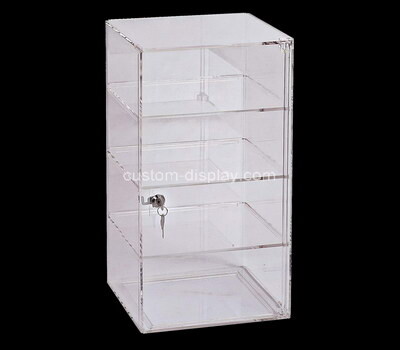 Custom clear plexiglass 4 tiers display cabinet