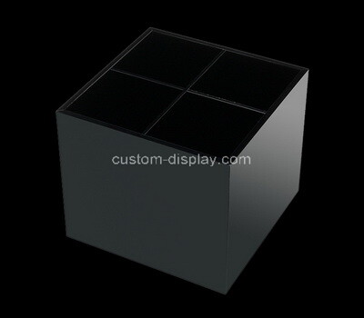 Custom 4 grids black acrylic box