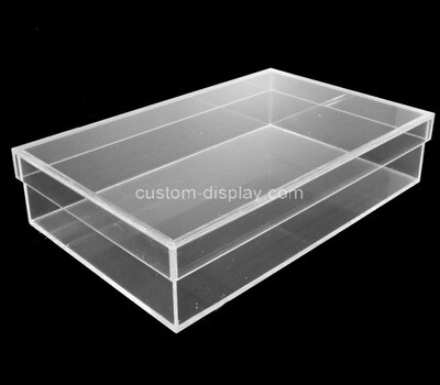 Square Small Transparent Acrylic Glass Gift Display Box with Lid