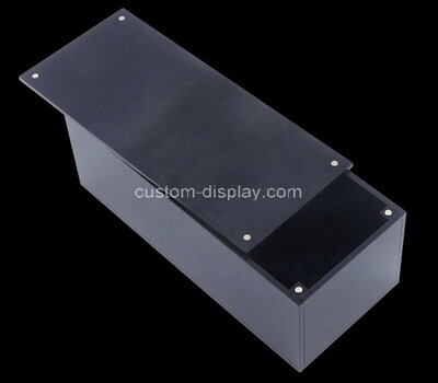 Custom black acrylic magnet lid box