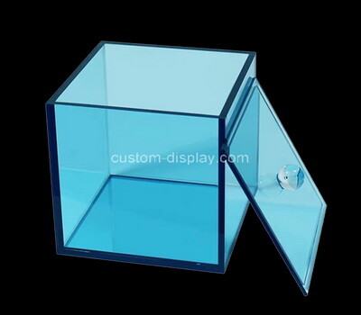 Custom transparent blue acrylic box