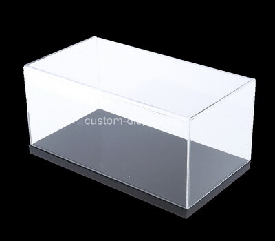 Custom acrylic 5 sided box with black base