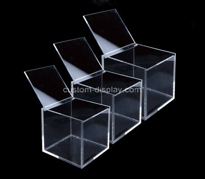 Custom papadlock plexiglass box Acrylic box transparent belt lock  personalized storage box storage box diy products display box