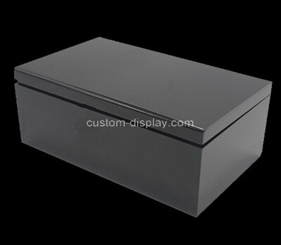 Custom black perspex cigar box