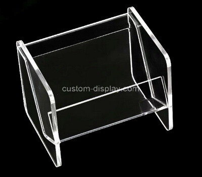 Custom clear acrylic business name card holder box