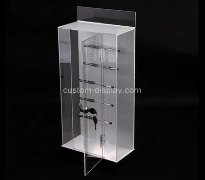 custom acrylic plexiglass lockable display case