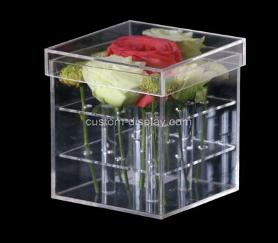 Custom acrylic lucite flower box