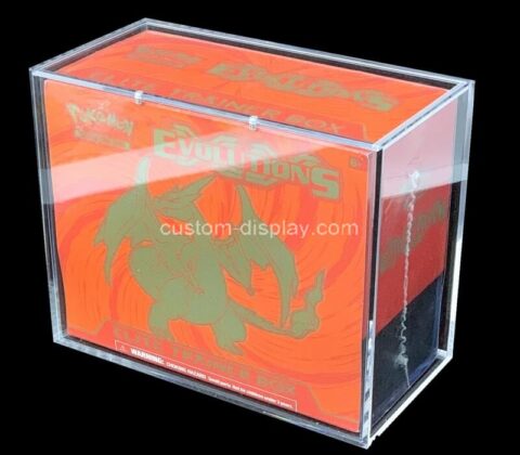 Custom acrylic plexiglass pokemon ETB magnetic lid box lucite Elite trainer box