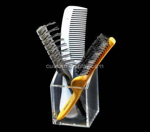 Customize acrylic pencil cup lucite comb holder box