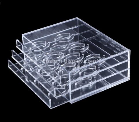 Custom acrylic lash box lucite eyelash display case plexiglass organizer