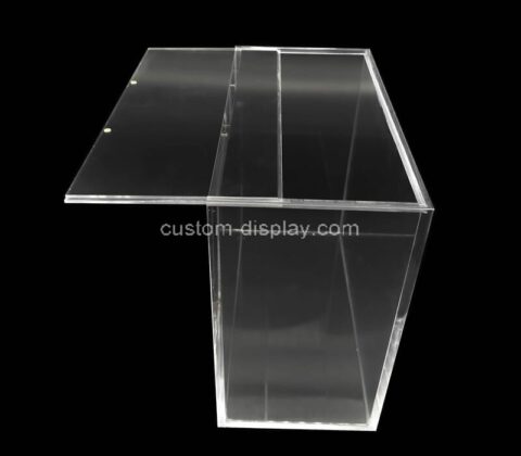 Custom plexiglass booster box acrylic case plastic protector box for pokemon cards storage display