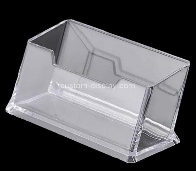 Custom desktop clear plexiglass name card box acrylic business card holder