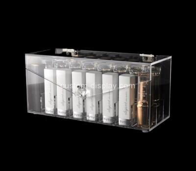 Custom plexiglass make up showcase lucite cosmetic storage box
