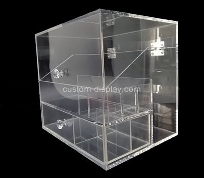 Customize acrylic display case plexiglass organizer with protection cover