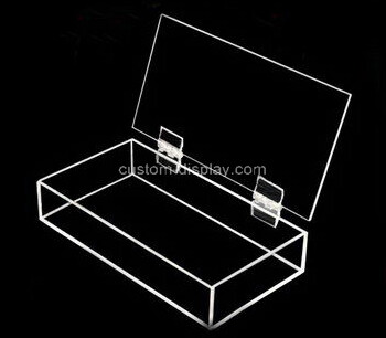 Customize acrylic display case lucite display box with lid