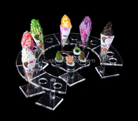 Plexiglass manufacturer customize acrylic ice cream display stands