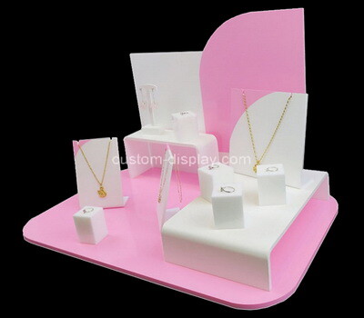 Acrylic manufacturer customize plexiglass jewelry display stands